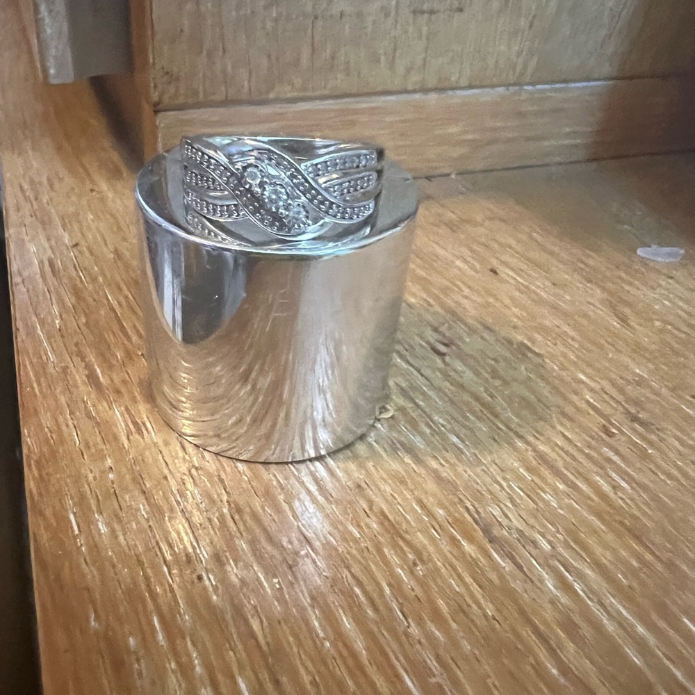 Diamond cluster ring - Picture 3 of 4